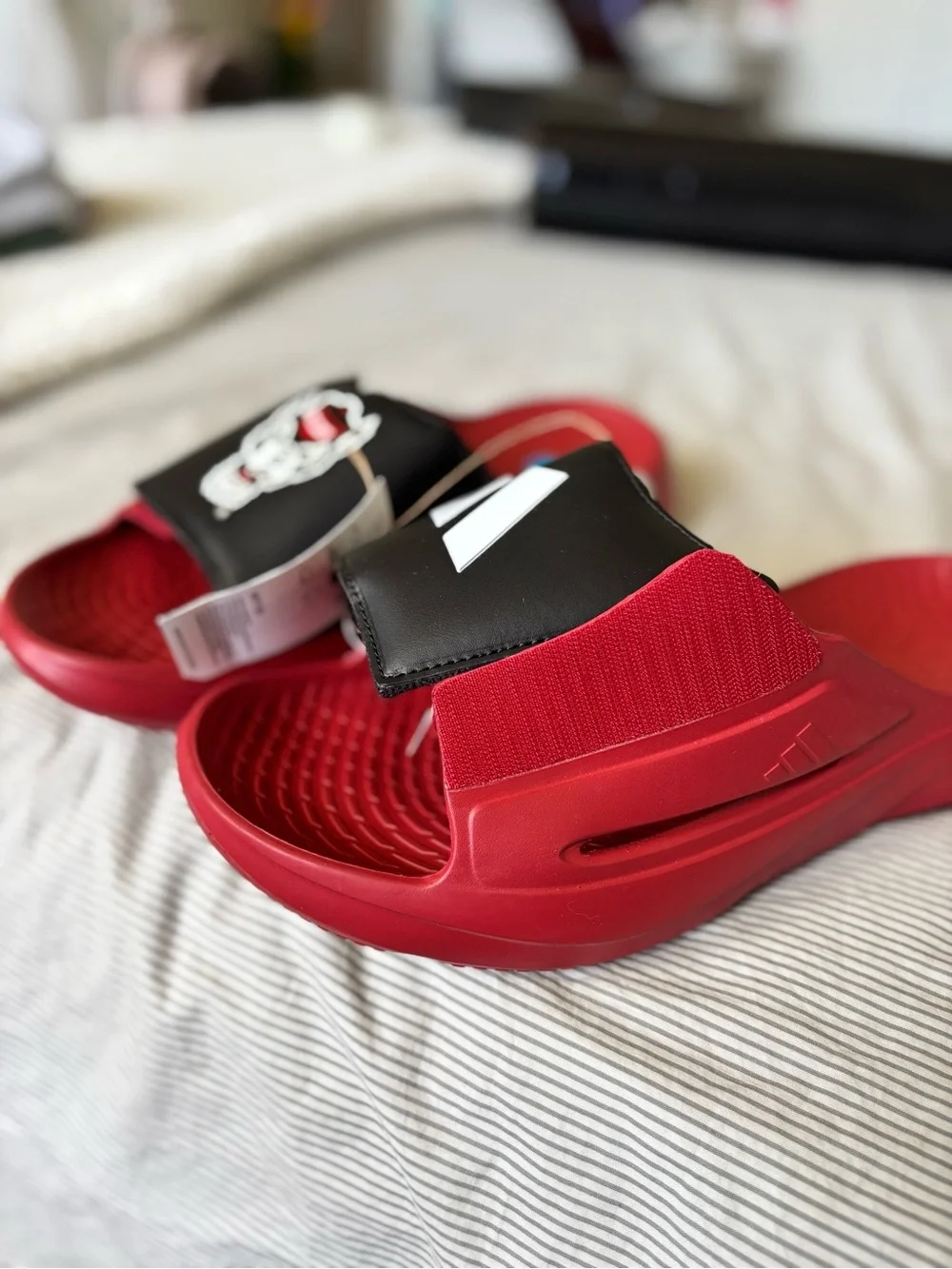 Adidas Size 10 Men’s 11 WMNS Light Blaze Slide NC State Wolfpack New No Box